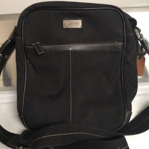 Black Coach cross body bag